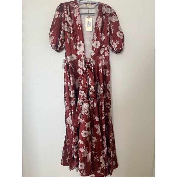 Jofolie Rust Lucerine Dress in Rust NEW NWT - Picture 3 of 8